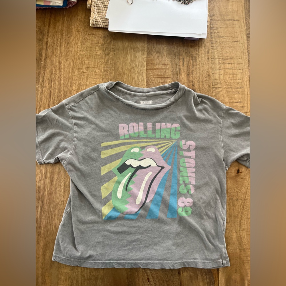 Rolling Stones Crop Tee